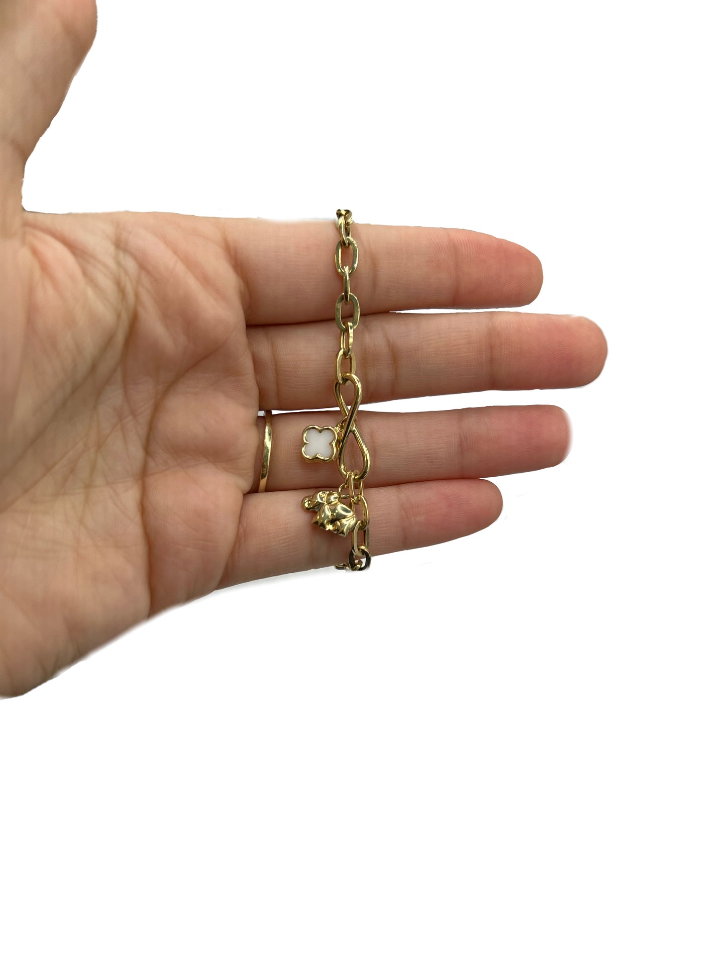 10k Infinity Charm Bracelet