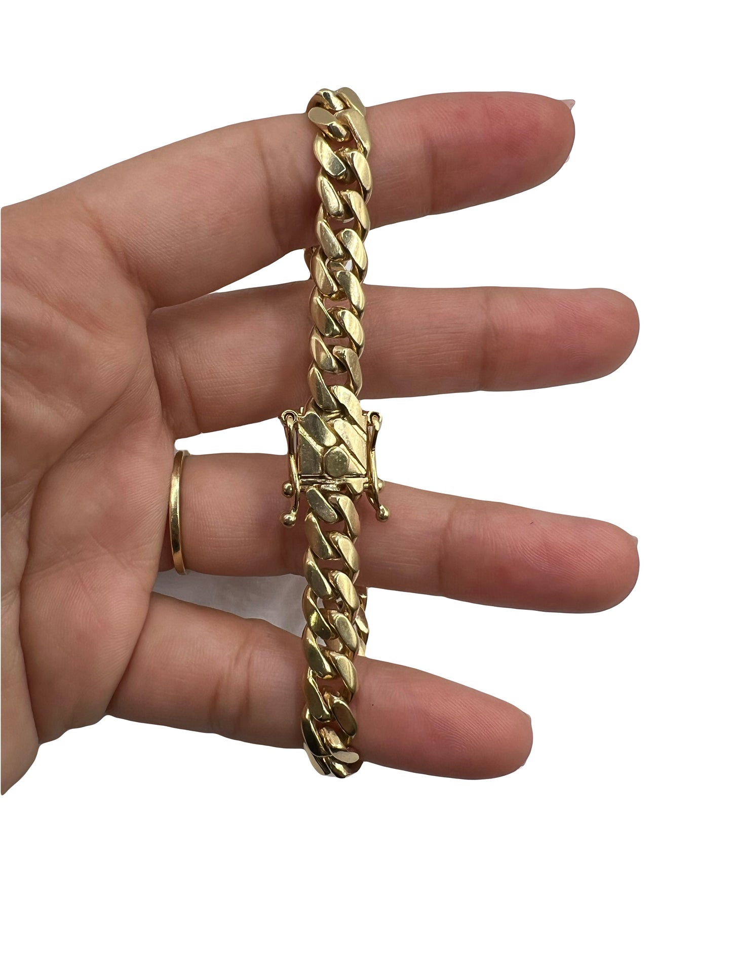 Solid Miami Cuban link Bracelet