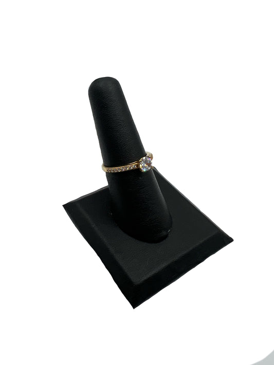 10k CZ Round Ring