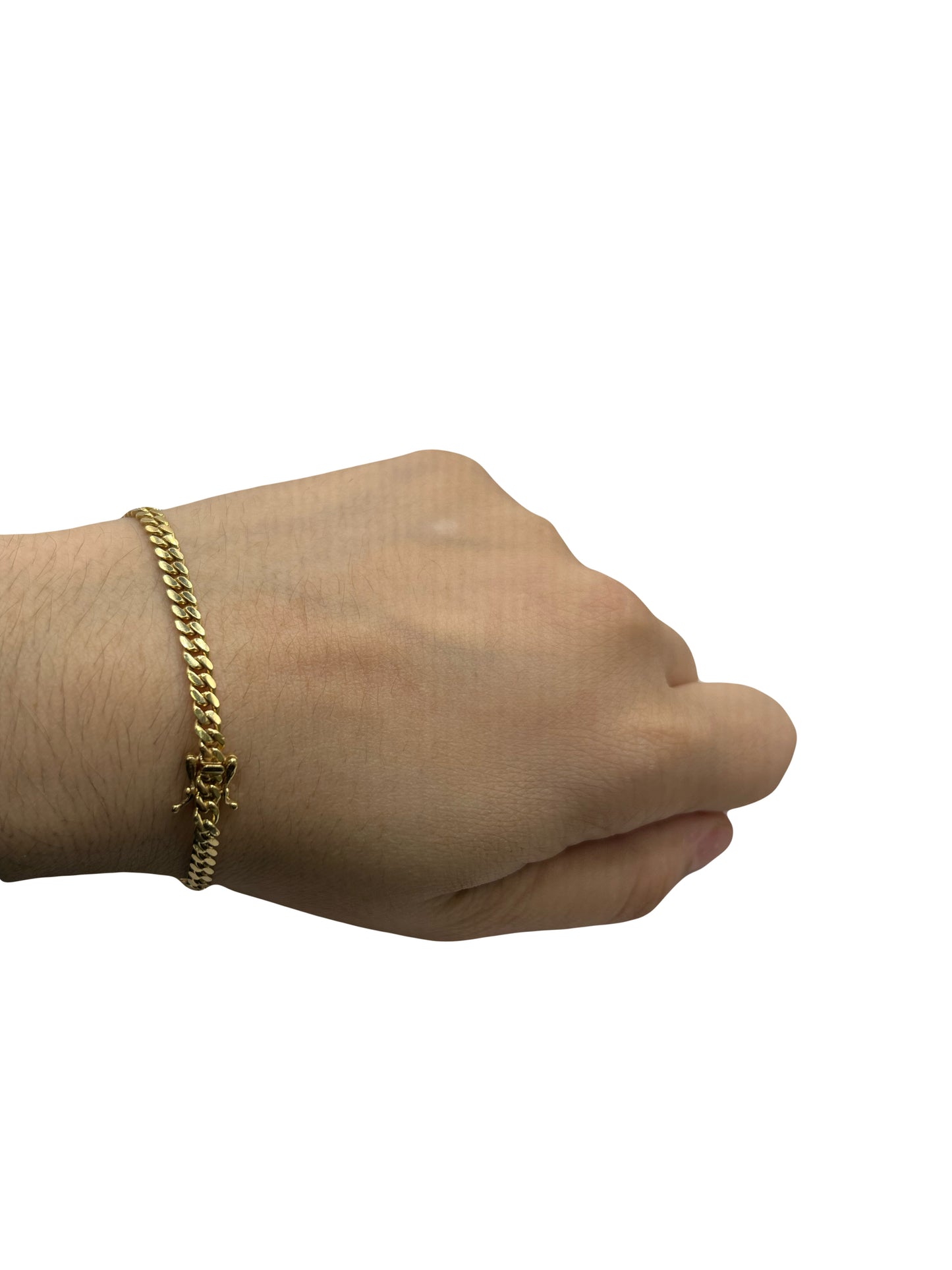 14k Solid Miami Cuban Link Bracelet