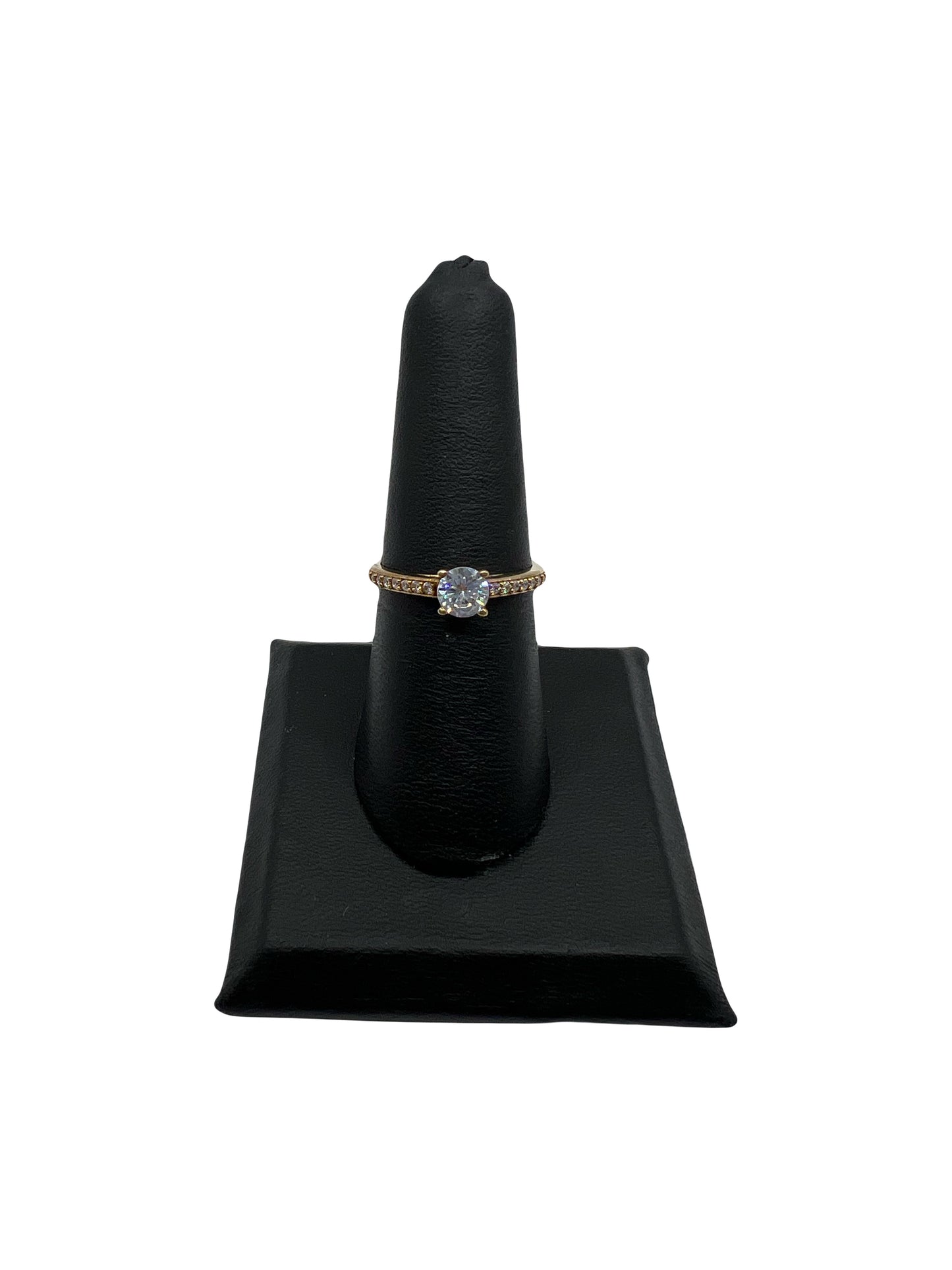 10k CZ Round Ring