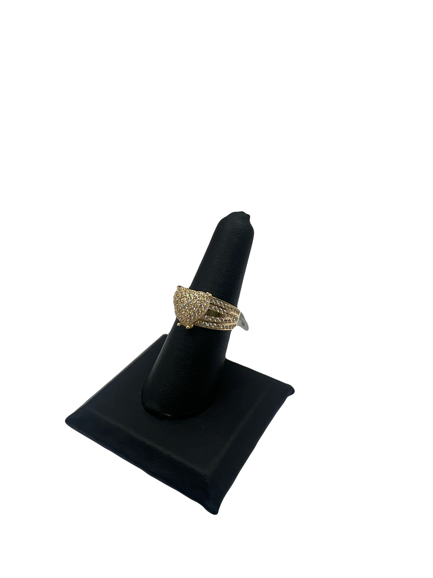 14k Cz Heart Ring