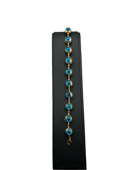 10k Evil Eye Bracelet