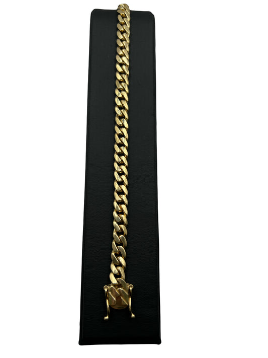 Solid Miami Cuban link Bracelet