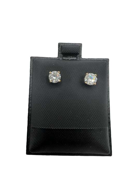 14k Lab Diamond Stud