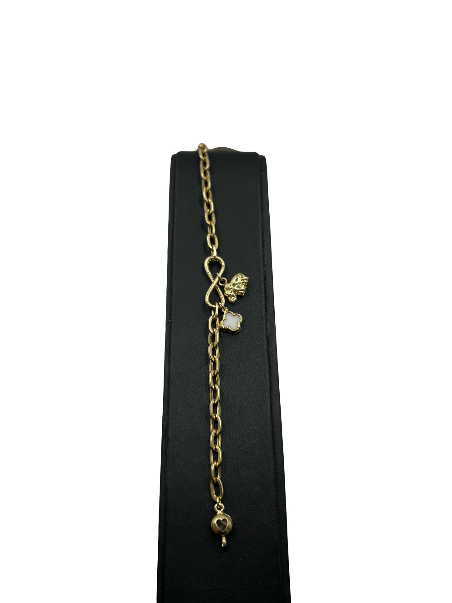 10k Infinity Charm Bracelet