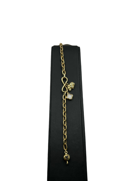 10k Infinity Charm Bracelet