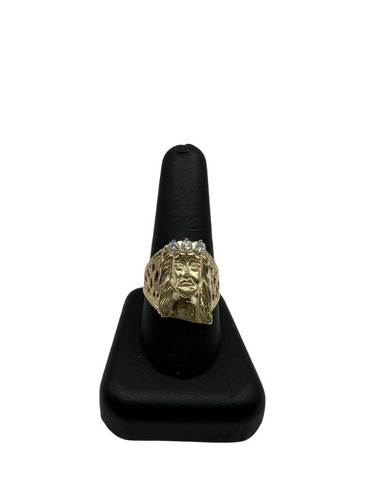 10k Cz Men’s Jesus Pendant
