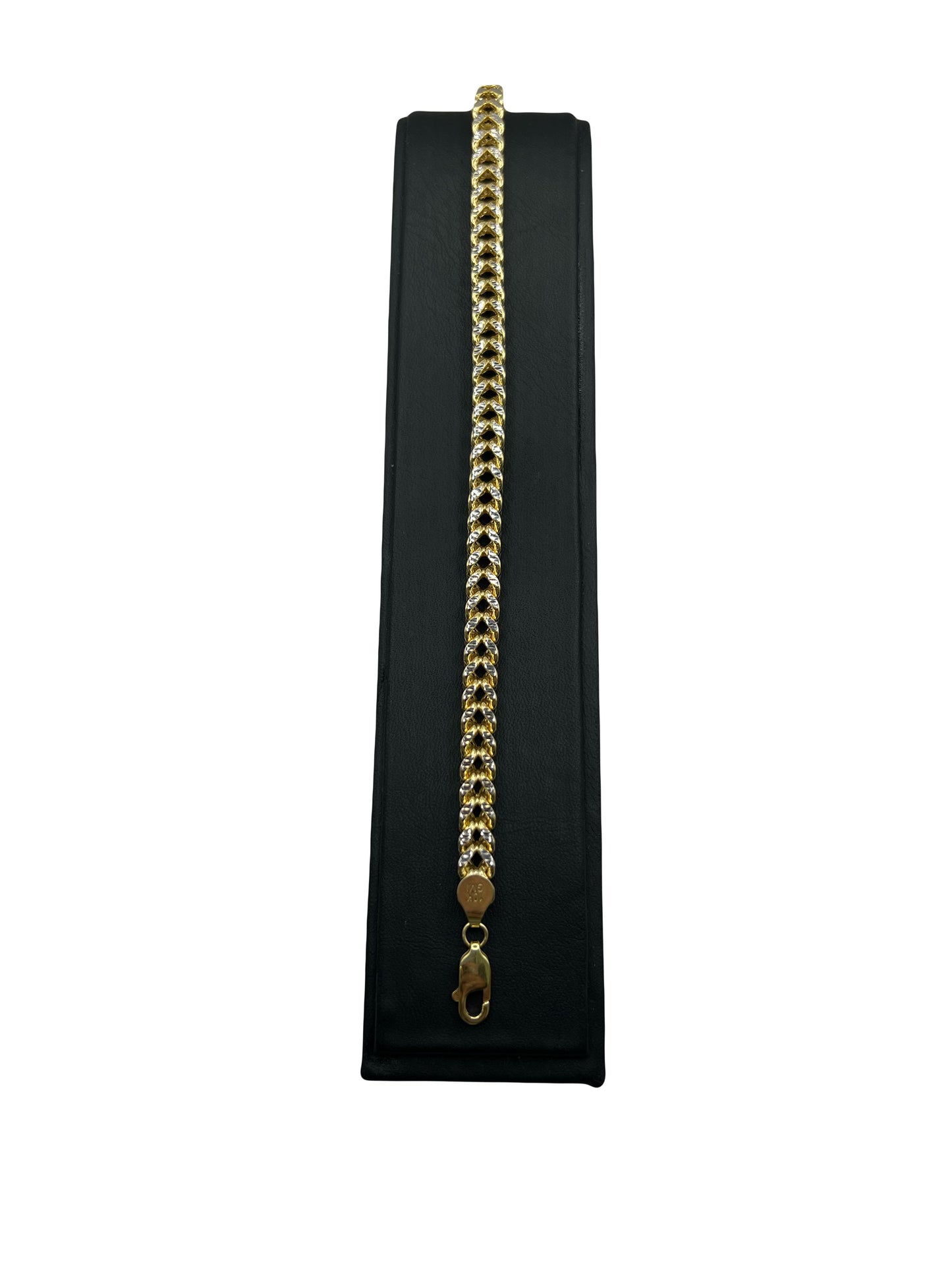 10k Two Tone Franco Bracelet