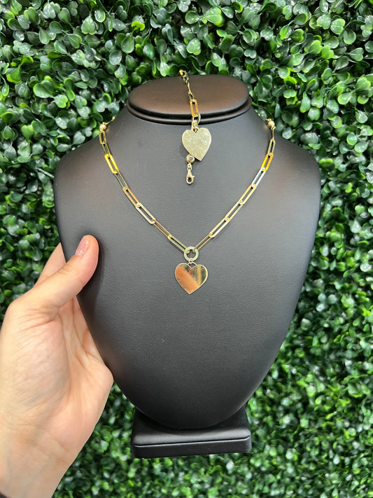 10k PaperClip Chain & Bracelet