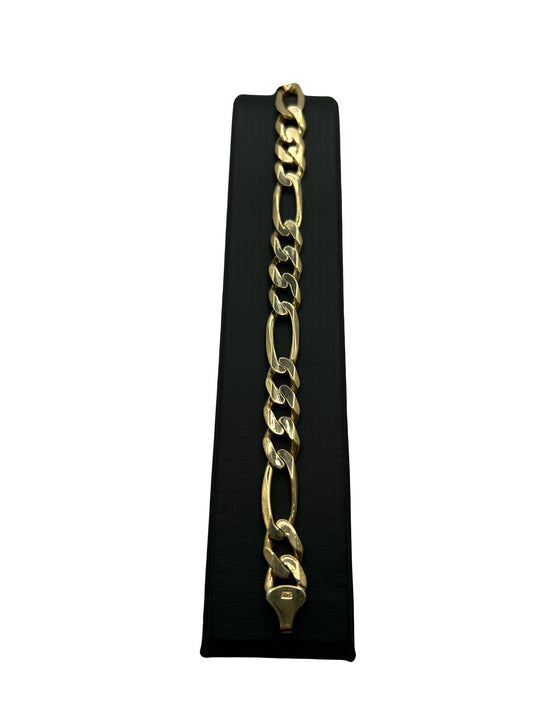 14k Solid Figaro Bracelet