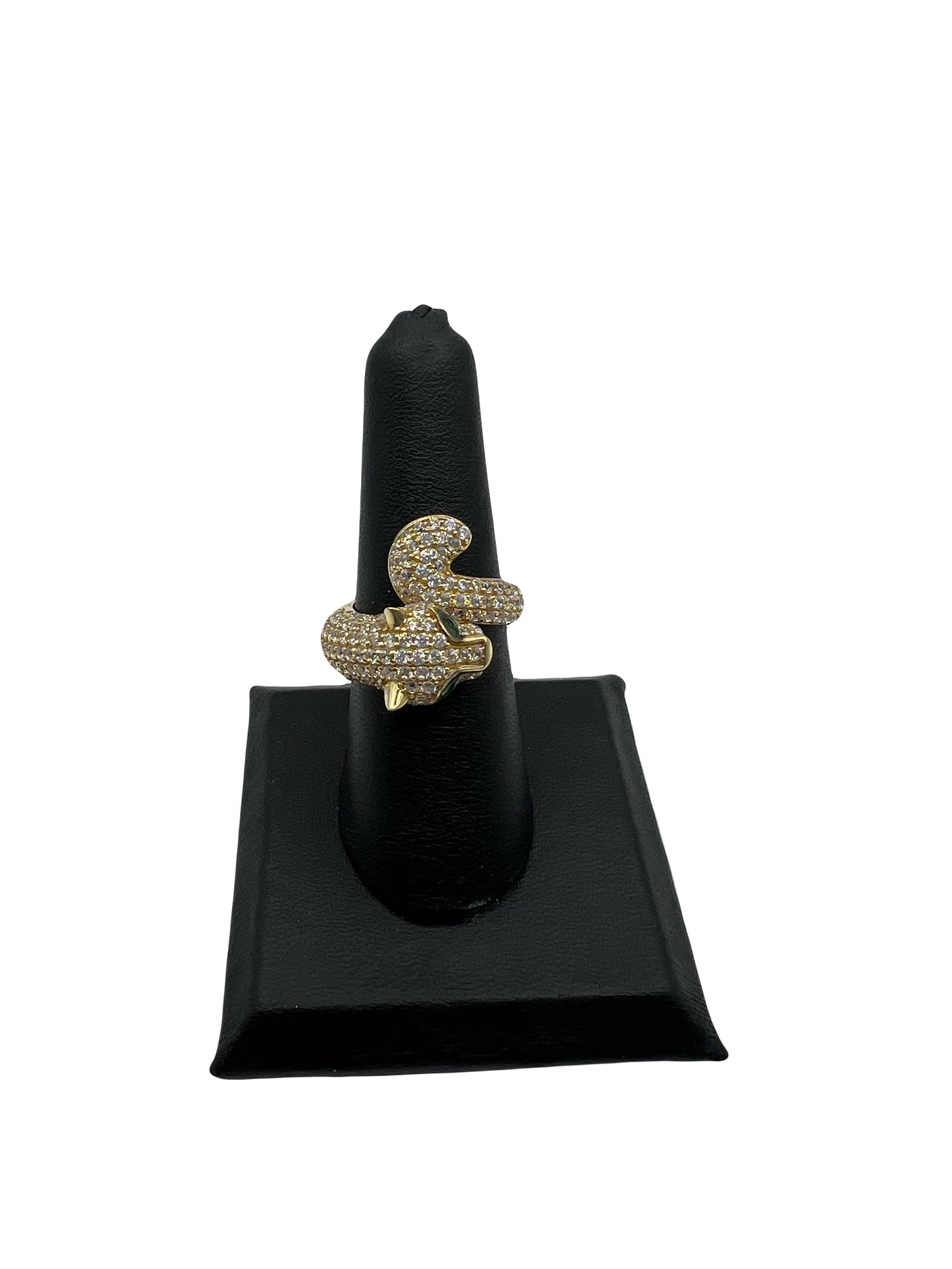 10k Cz Panther Ring