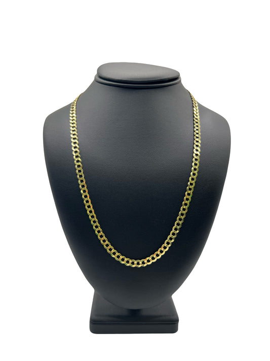 New 14kt Solid Curb Link Chain