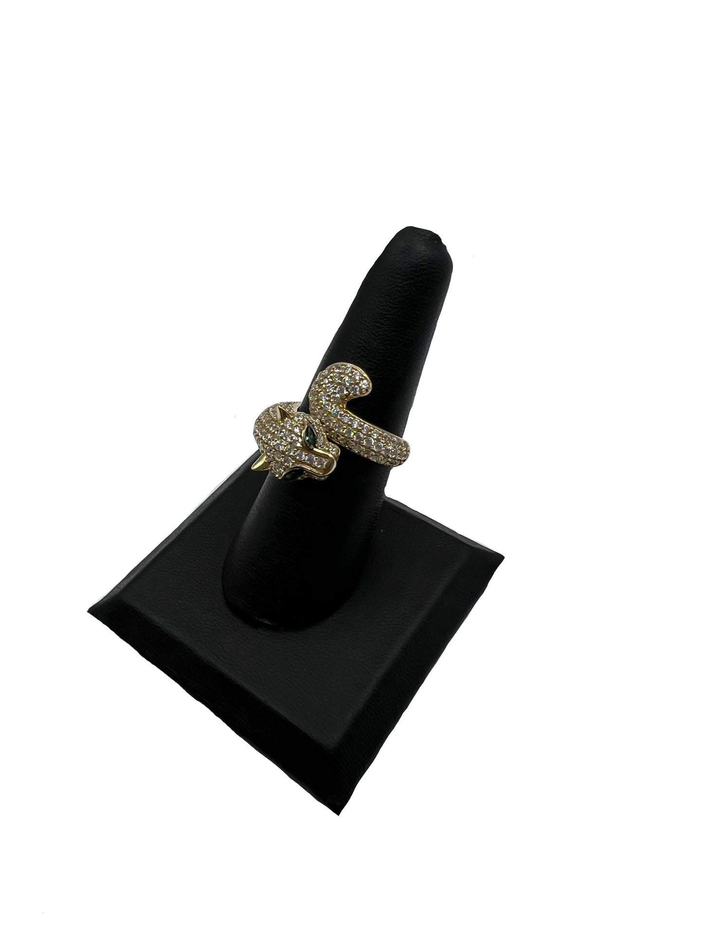 10k Cz Panther Ring