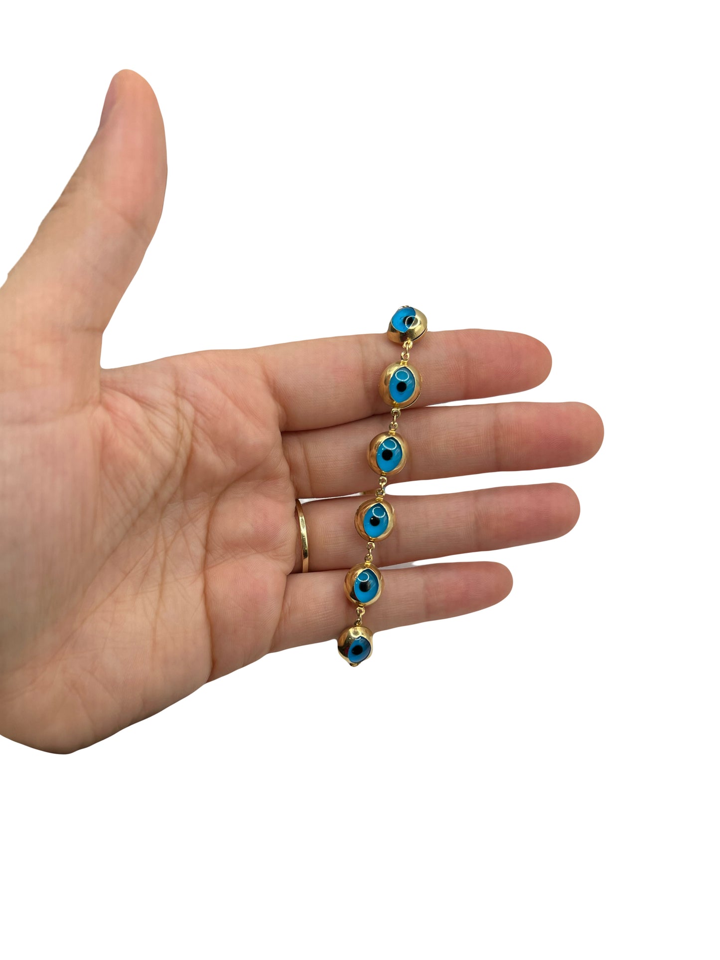 10k Evil Eye Bracelet